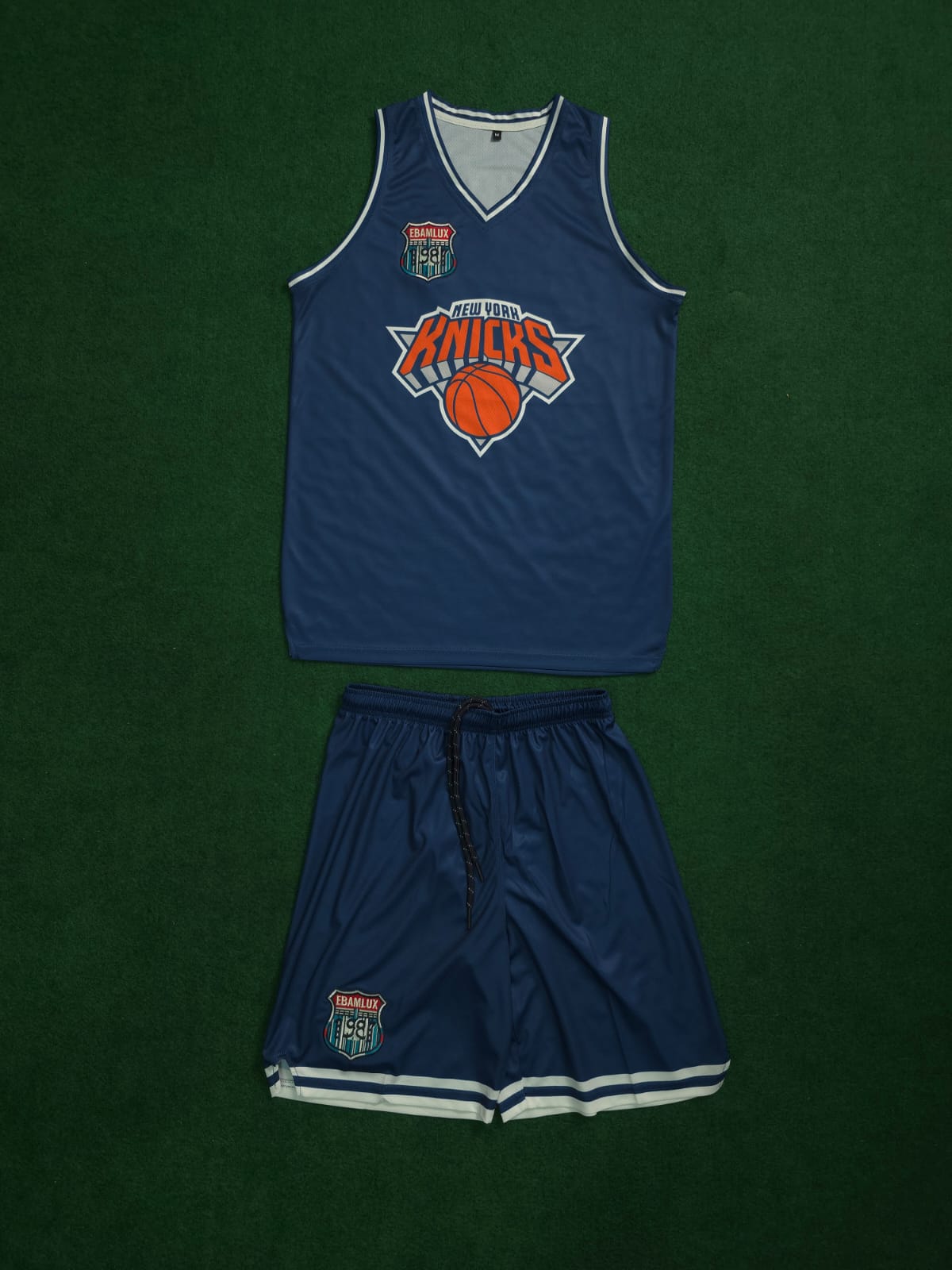 New York Knicks Basketball Jersey Set - Navy Blue
