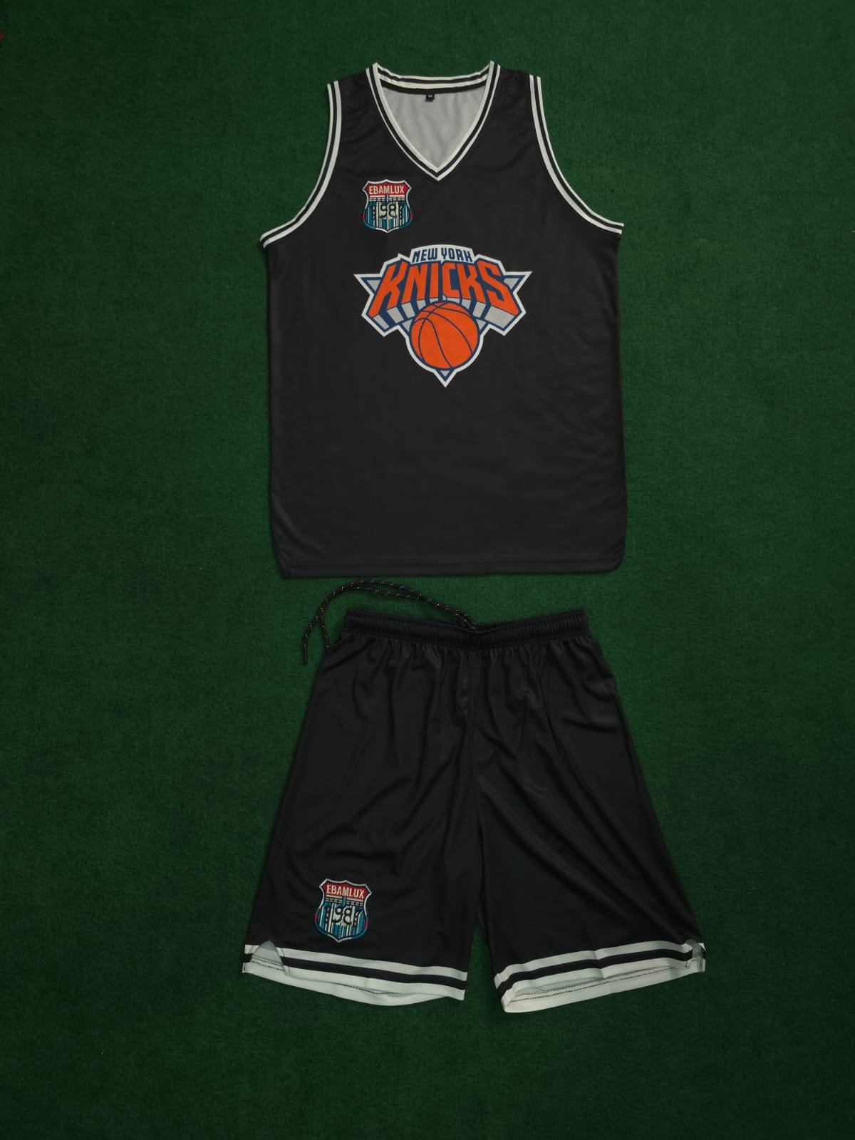New York Knicks Basketball Jersey Set - Black