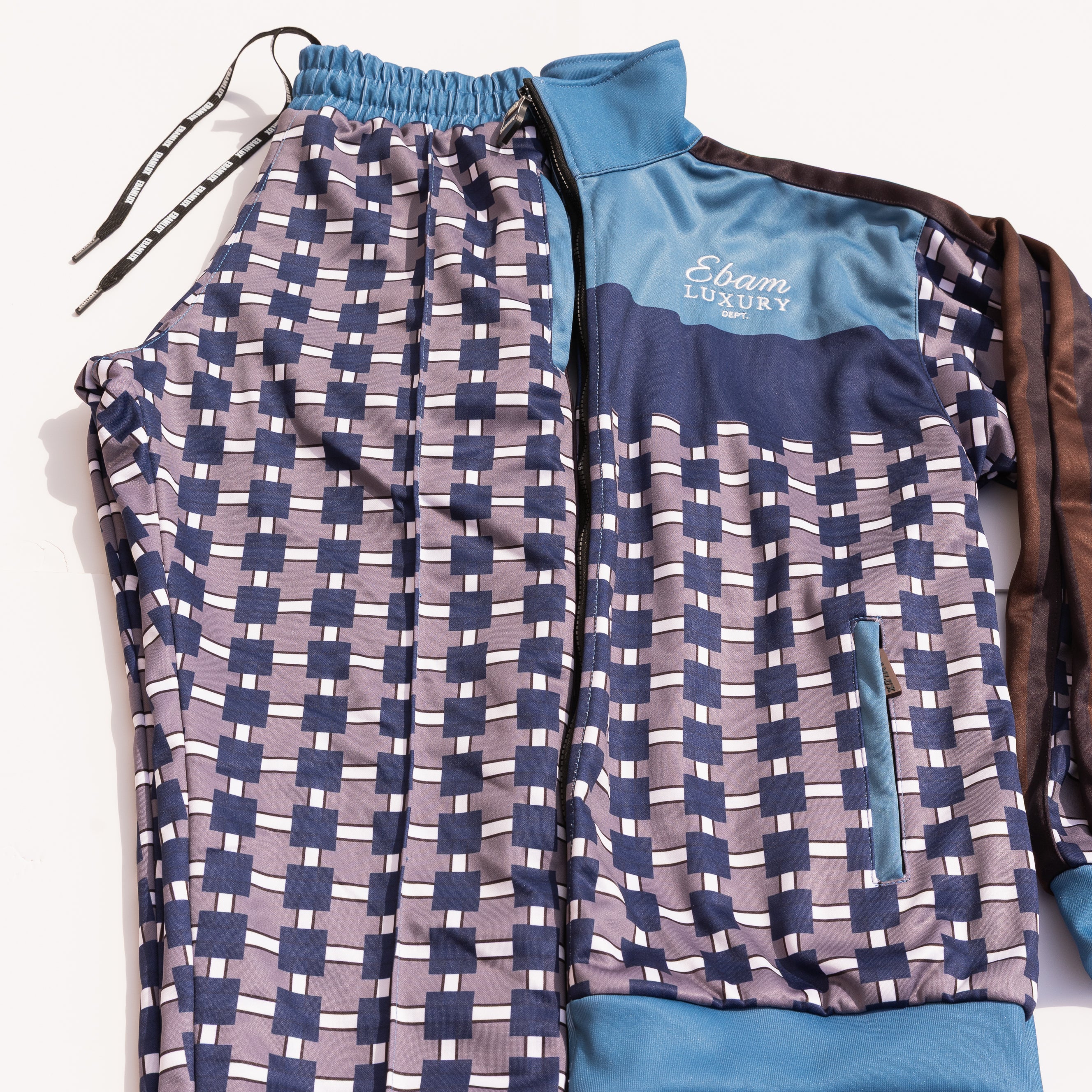 Ebamlux geometric pattern tracksuit - EBAMLUX